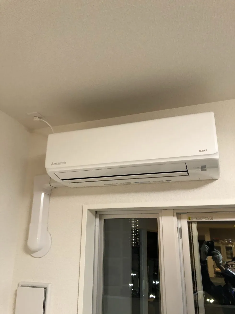 マンション室内機側の施工例2